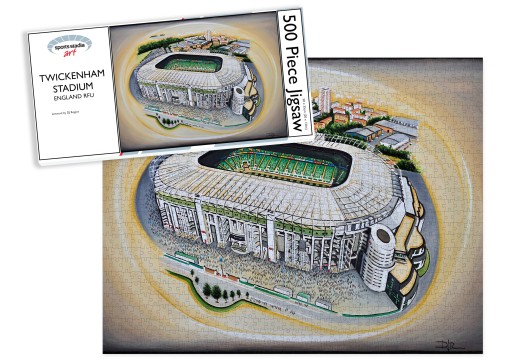 Twickenham Stadium Fine Art Jigsaw Puzzle - England Rugby Union